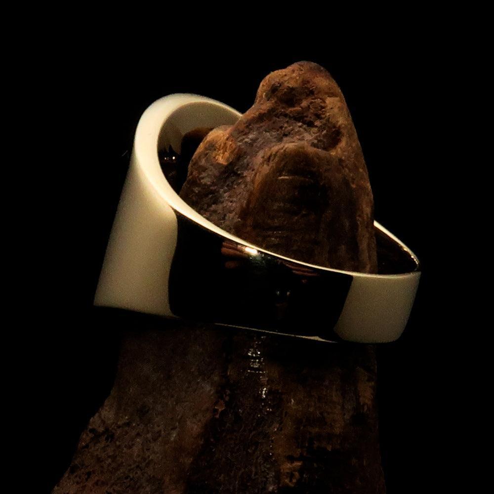 Perfectly crafted Men's National Flag Ring India - solid Brass